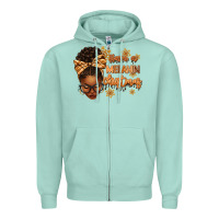 Seafoam Have a melanin Christmas afro woman Zipper Hoodie - texasbilliewilder