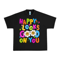 Black happy looks good on you Urban Heavy Tee - NancyCooperArtShop