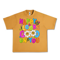 Happy Looks Good On You Urban Heavy Tee | Teevron