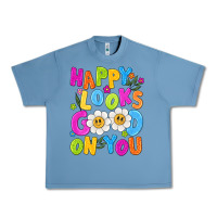 Pebble Blue happy looks good on you Urban Heavy Tee - NancyCooperArtShop