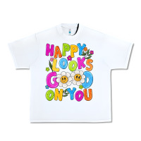 White happy looks good on you Urban Heavy Tee - NancyCooperArtShop