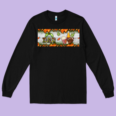 Football Dad Long Sleeve Tee Designed By Bundleandbundleshop