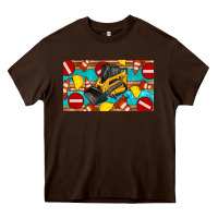 Chocolate Brown skidsteer sippy Heavy Core Tee - Artiststas