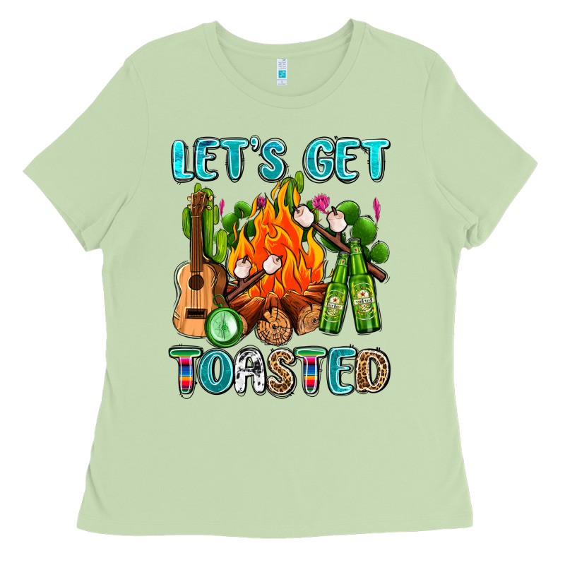 Let's Get Toasted With Camp Fire Ladies Tee by AdoDesignShop | Teevron