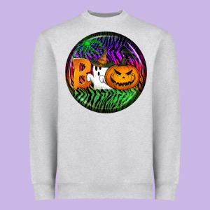 Halloween Round Earrings 3 Heavyweight Sweatshirt Designed By Bundleandbundleshop