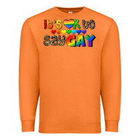 Carrot It's okay to say Gay pride Premium Sweatshirt - CowGirlArtShop