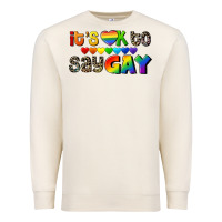Sandshell It's okay to say Gay pride Premium Sweatshirt - CowGirlArtShop