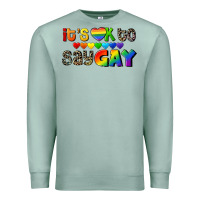 It's Okay To Say Gay Pride Premium Sweatshirt | Teevron