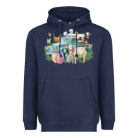 Navy Easter truck farm animals Easter Day Heavyweight Hoodie - HowdyJamesFarm