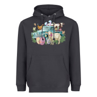 Easter Truck Farm Animals Easter Day Heavyweight Hoodie | Teevron