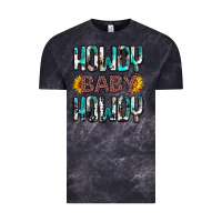 Cloud Black western howdy baby howdy Vintage Tee - NancyCooperArtShop