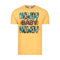 Vintage Mustard western howdy baby howdy Vintage Tee - NancyCooperArtShop