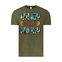 Vintage Olive western howdy baby howdy Vintage Tee - NancyCooperArtShop