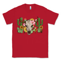 Red bull skull with cactus Classic Tee - MaliasSmallBusiness