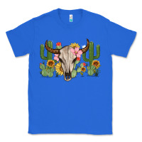 True Royal bull skull with cactus Classic Tee - MaliasSmallBusiness