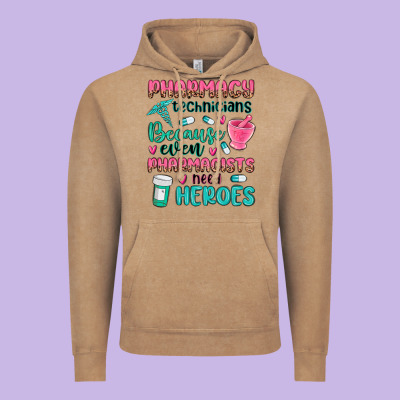 Pharmacy Technicians Vintage Hoodie Designed By Maliassmallbusiness