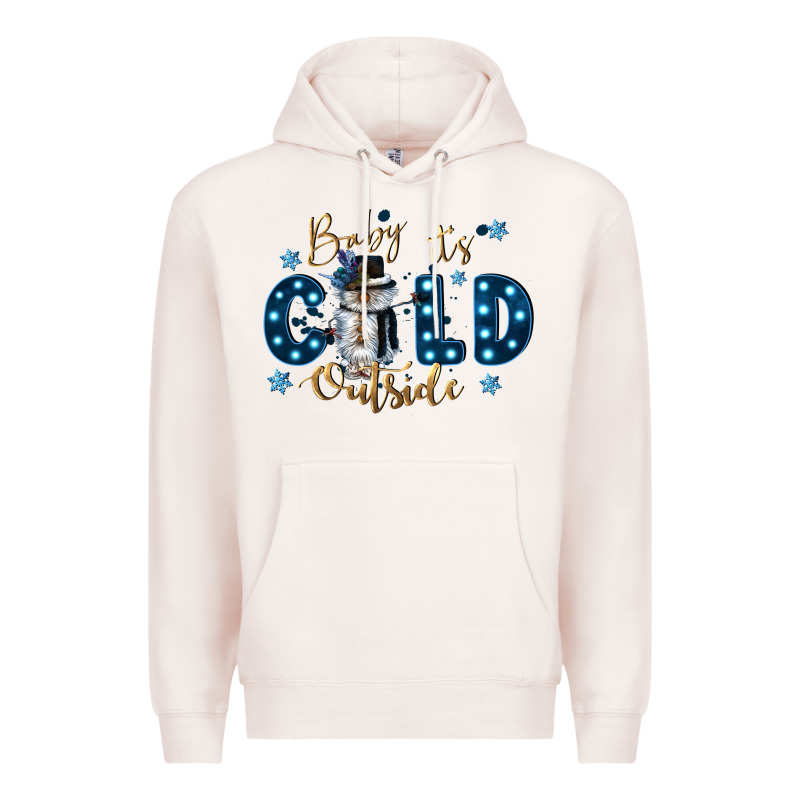 Baby Its Cold Outside Premium Hoodie by CowGirlArtShop | Teevron