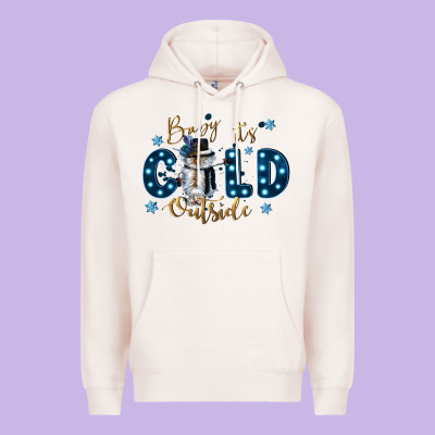 Baby Its Cold Outside Premium Hoodie Designed By Cowgirlartshop