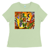 Matcha black girl power tumbler Ladies Tee - BundleAndBundleShop