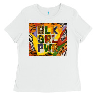 White black girl power tumbler Ladies Tee - BundleAndBundleShop