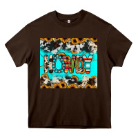 Chocolate Brown howdy Heavy Core Tee - JahusDesignShop