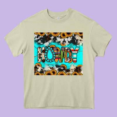 Howdy Heavy Core Tee Designed By Jahusdesignshop