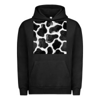 Pigment Black cow seamless pattern Urban Hoodie - BundleAndBundleShop