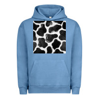 Pigment Pebble Blue cow seamless pattern Urban Hoodie - BundleAndBundleShop