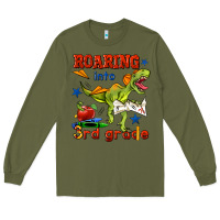 Army Green roaring into 3rd grade Long Sleeve Tee - BundleAndBundleShop