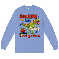 Colony Blue roaring into 3rd grade Long Sleeve Tee - BundleAndBundleShop