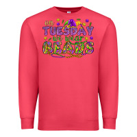 Cardinal On Tuesday we wear beads Premium Sweatshirt - HowdyJamesFarm