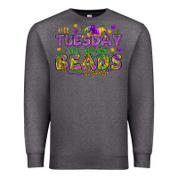 Charcoal Heather On Tuesday we wear beads Premium Sweatshirt - HowdyJamesFarm