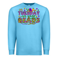 Ocean Blue On Tuesday we wear beads Premium Sweatshirt - HowdyJamesFarm