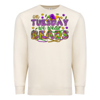 Sandshell On Tuesday we wear beads Premium Sweatshirt - HowdyJamesFarm