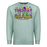 Seafoam On Tuesday we wear beads Premium Sweatshirt - HowdyJamesFarm