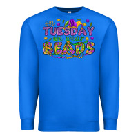 True Royal On Tuesday we wear beads Premium Sweatshirt - HowdyJamesFarm