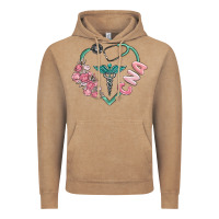 Vintage Coffee cna heart Vintage Hoodie - MaliasSmallBusiness