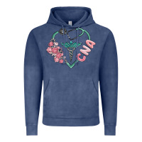 Vintage Denim cna heart Vintage Hoodie - MaliasSmallBusiness