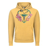 Vintage Mustard cna heart Vintage Hoodie - MaliasSmallBusiness