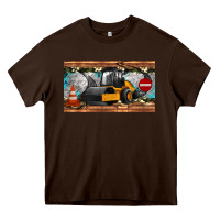 Chocolate Brown steam roller sippy cup Heavy Core Tee - Artiststas