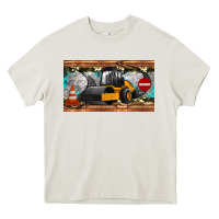 Cream steam roller sippy cup Heavy Core Tee - Artiststas
