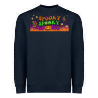 Navy spooky  libbey glass Heavyweight Sweatshirt - BundleAndBundleShop