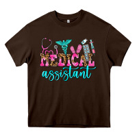 Chocolate Brown medical assistant Heavy Core Tee - AdoDesignShop