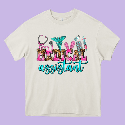 Medical Assistant Heavy Core Tee Designed By Adodesignshop