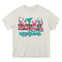 Cream medical assistant Heavy Core Tee - AdoDesignShop