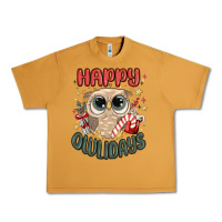Peanut Butter happy owlidays Urban Heavy Tee - MaliasSmallBusiness