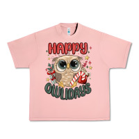 Salmon happy owlidays Urban Heavy Tee - MaliasSmallBusiness