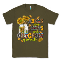 Army Green break your limits and outgrow yourself Classic Tee - NancyCooperArtShop