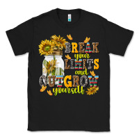 Black break your limits and outgrow yourself Classic Tee - NancyCooperArtShop