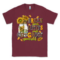Burgundy break your limits and outgrow yourself Classic Tee - NancyCooperArtShop